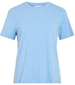 Vila Vinora ss tshirt licht Blauw - M