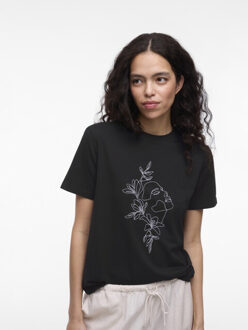 Vila Vinora ss tshirt - Zwart - XS