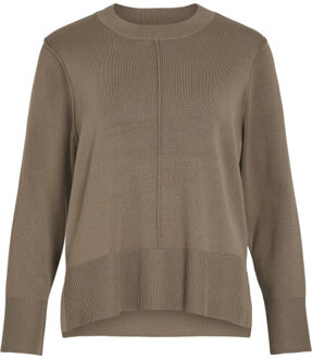 Vila Viostria o-neck l/s knit top-noos Beige - S