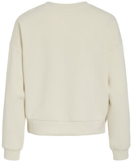 Vila Vireflect love o-neck ls top kit Ecru
