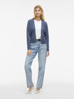 Vila viril short l/s knit cardigan-noos 14060800 vintage Blauw