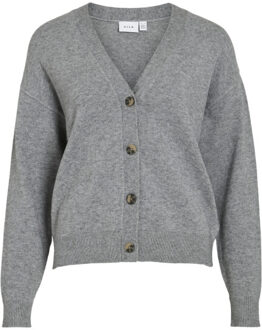 Vila Viril v-neck knit cardigan noos Grijs - S