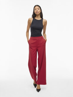 Vila Vivarone hw wide pant noos - Rood - 40