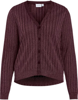Vila Vivermei l/s glitter knit cardigan/ Paars - M