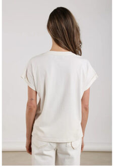 Vilamoura shirt nk strass t-shirts nkf04008 Ecru - M