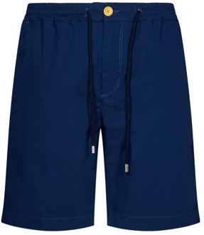Vilebrequin Blauwe Casual Shorts met Elastische Tailleband Vilebrequin , Blue , Heren - W31,W33,W28,W30