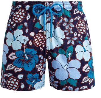 Vilebrequin Blauwe Zee Shorts Tropische Schildpadden Vilebrequin , Multicolor , Heren - 2Xl,L,M