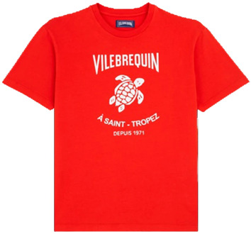 Vilebrequin Rode T-shirts en Polos Vilebrequin , Red , Heren - Xl,L,M
