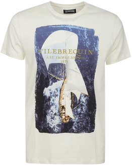 Vilebrequin T-Shirts Vilebrequin , Beige , Heren - 2Xl,Xl,L,M,S