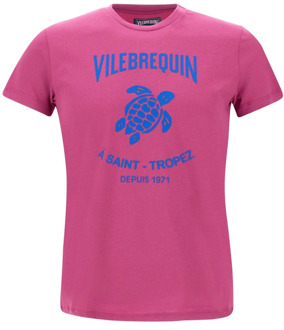 Vilebrequin T-Shirts Vilebrequin , Pink , Heren - Xl,L,M,S