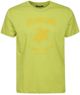 Vilebrequin Zuur Groen Casual T-shirt Vilebrequin , Green , Heren - Xl,L,M,S