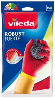 Vileda Handschoenen Robust Medium 1 paar Rood