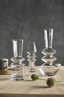 Villa Collection Trio glazen vaas - 7 x 20 cm Wit