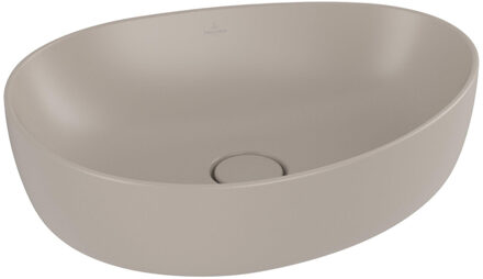 Villeroy & Boch Antao Opzetwastafel - 51 x 40 x 14.6 cm - Almond CeramicPlus - zonder overloop 4a7351am Beige mat