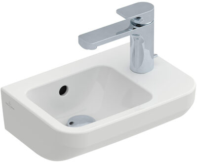 Villeroy & Boch Architectura fontein 36x26 cm met 1 kraangat rechts met overloop, wit