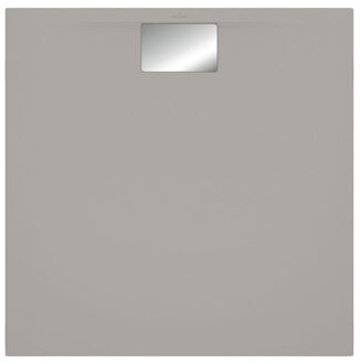 Villeroy & Boch Architectura MetalRim douchebak vierkant 100x100x4,8 cm, grijs