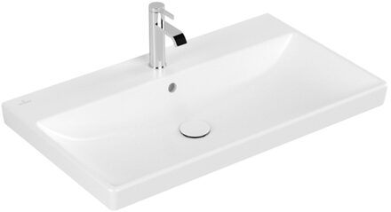 Villeroy & Boch Avento meubelwastafel 80x47cm met overloop ceramic+ stone white 415680RW Stone White mat