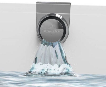 Villeroy & Boch badwaste met toevoer en overloop voor Oberon 2.0 chroom of wit