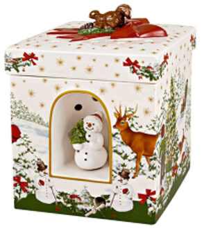 Villeroy & Boch Christmas Toys Muziekdoos Waxinelichthouder Sneeuwpop 21 cm