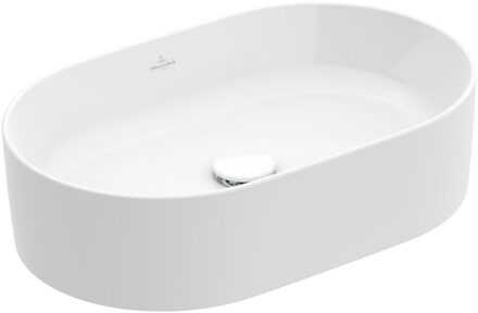 Villeroy & Boch Collaro opzetwastafel ovaal 56x36cm zonder overloop zonder kraangat wit