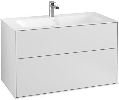 Villeroy & Boch Finion Wastafelonderkast 99,6x49,8x59,1 cm White Matt Lacquer Wit - N.v.t.