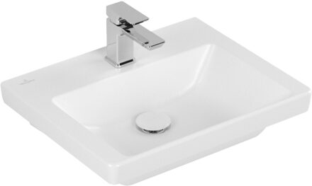 Villeroy & Boch Fontein Villeroy & Boch Subway 3.0 Met CeramicPlus Zonder Overloop 50x40x14.5 cm Stone White Wit