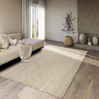 Villeroy & Boch Handgeweven Jute Vloerkleed Rosalie - Creme 170x120cm - Jute - Dekbed-Discounter.nl