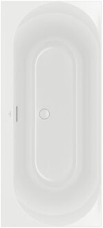 Villeroy & Boch Loop duobad - 170x75cm - rechthoek/binnenbad ovaal - acryl Wit Alpin glans uba170lof2v-01 Wit glans