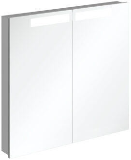 Villeroy & Boch My View In inbouwspiegelkast met LED-verlichting en 2 deuren 80x74,7 cm