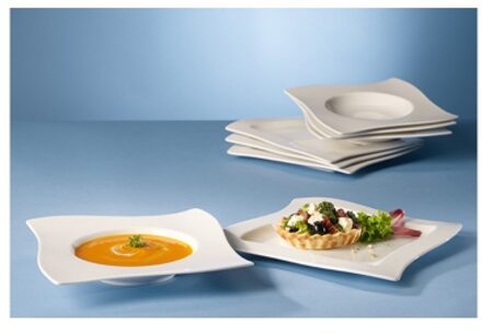 Villeroy & Boch NewWave Dinner Serviesset 8-delig Wit