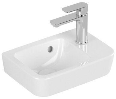 Villeroy & Boch O.novo fontein 1 kraangat rechts met overloop 36x25cm wit