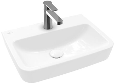 Villeroy & Boch O.novo fontein 50x37cm m.1 kraangat zonder overloop wit 43445101 Wit Alpin glans