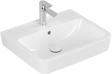 Villeroy & Boch O.novo wastafel 55x46cm met overloop 1 kraangat wit