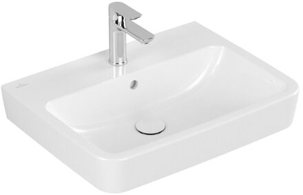 Villeroy & Boch O.novo wastafel 60x46cm met overloop 1 kraangat wit