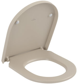 Villeroy & Boch Subway 3.0 en 2.0 wc zitting - quick release en softclose almond 8M42S1AM Almond mat