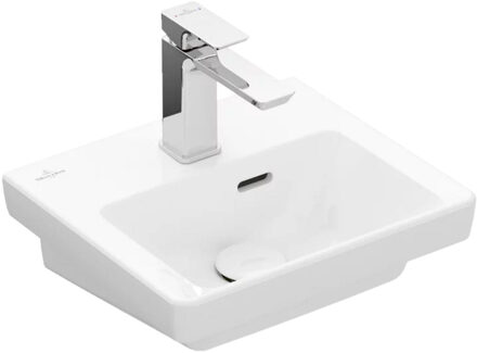 Villeroy & Boch Subway 3.0 fontein 37x305cm 1 kraangat met overloop wit 43703701 Wit Alpin glans