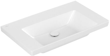 Villeroy & Boch Subway 3.0 meubelwastafel 80x47x16.5cm Rechthoek zonder overloopgat Wit Alpin glans Ceramic+ 4A7083R1