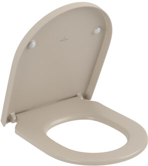 Villeroy & Boch Subway 3.0 wc zitting quick release en softclose almond 8M42S1AM Almond mat