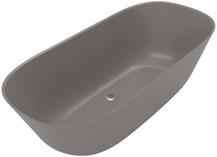Villeroy & Boch Theano vrijstaand duobad - 175x80cm - kunststof quaryl - ovaal - mat grijs ubq175anh7f200v-3s Grey mat