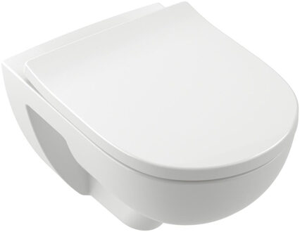Villeroy & Boch Toilet Villeroy & Boch O.novo compact Combipack me Zitting 49x36x35 cm TwistFlush Wit Alpine