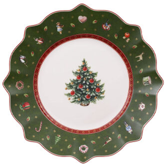 Villeroy & Boch Toy’s Delight Ontbijtbord - 24 cm - Groen - Kerst