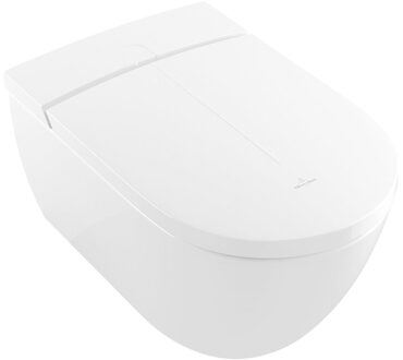 Villeroy & Boch ViClean douche wc randloos met verwarming en warme-luchtföhn wit glans