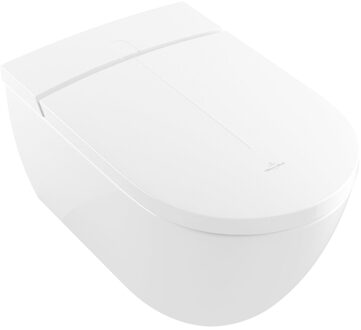 Villeroy & Boch Viclean I100 Douche WC - spoelrandloos - directflush - CeramicPlus - glans alpin wit V0E100R1 Wit Alpin glans