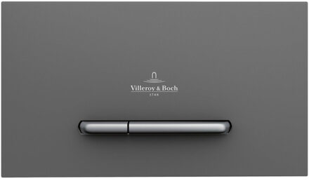 Villeroy & Boch Viconnect bedieningsplaat E300 DF frontbediend 25.3x14.5cm kunststof antrciet/matchroom 922169D8 Anthracite Matt