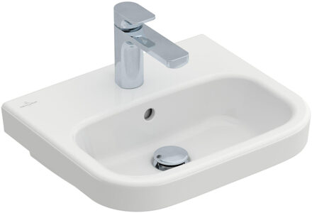 Villeroy & Boch Villeroy en Boch Architectura fontein 45x38cm met kraangat met overloop wit 43734501 Wit Alpin glans