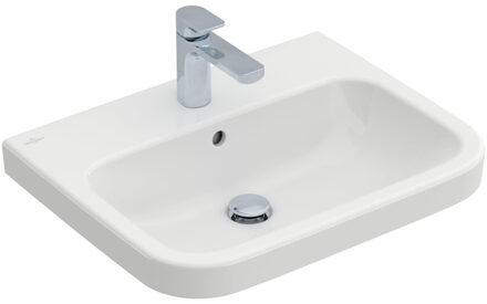 Villeroy & Boch Villeroy en Boch Architectura wastafel 60x47cm met kraangat met overloop cermic+ wit 418860R1 Wit Alpin glans