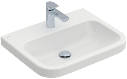 Villeroy & Boch Villeroy en Boch Architectura wastafel 60x47cm met kraangat zonder overloop wit 41886101 Wit Alpin glans