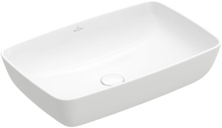 Villeroy & Boch Villeroy en Boch Artis opzetwastafel rechthoekig 58x38cm zonder overloop ceramic+ wit