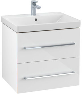 Villeroy & Boch Villeroy en boch Avento wastafelonderkast 567x520x447 met 2x lade crystal white A88900B4