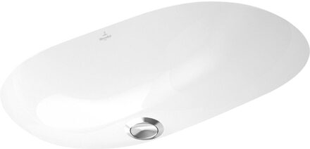 Villeroy & Boch Villeroy en Boch O.novo onderbouwwastafel 60x35cm met overloop zonder kraangatbank wit